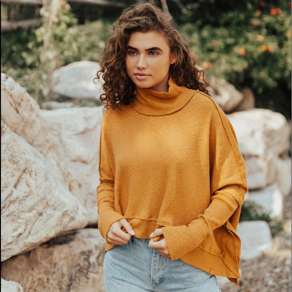Free People Moon Daisy Pullover in Sunbaby